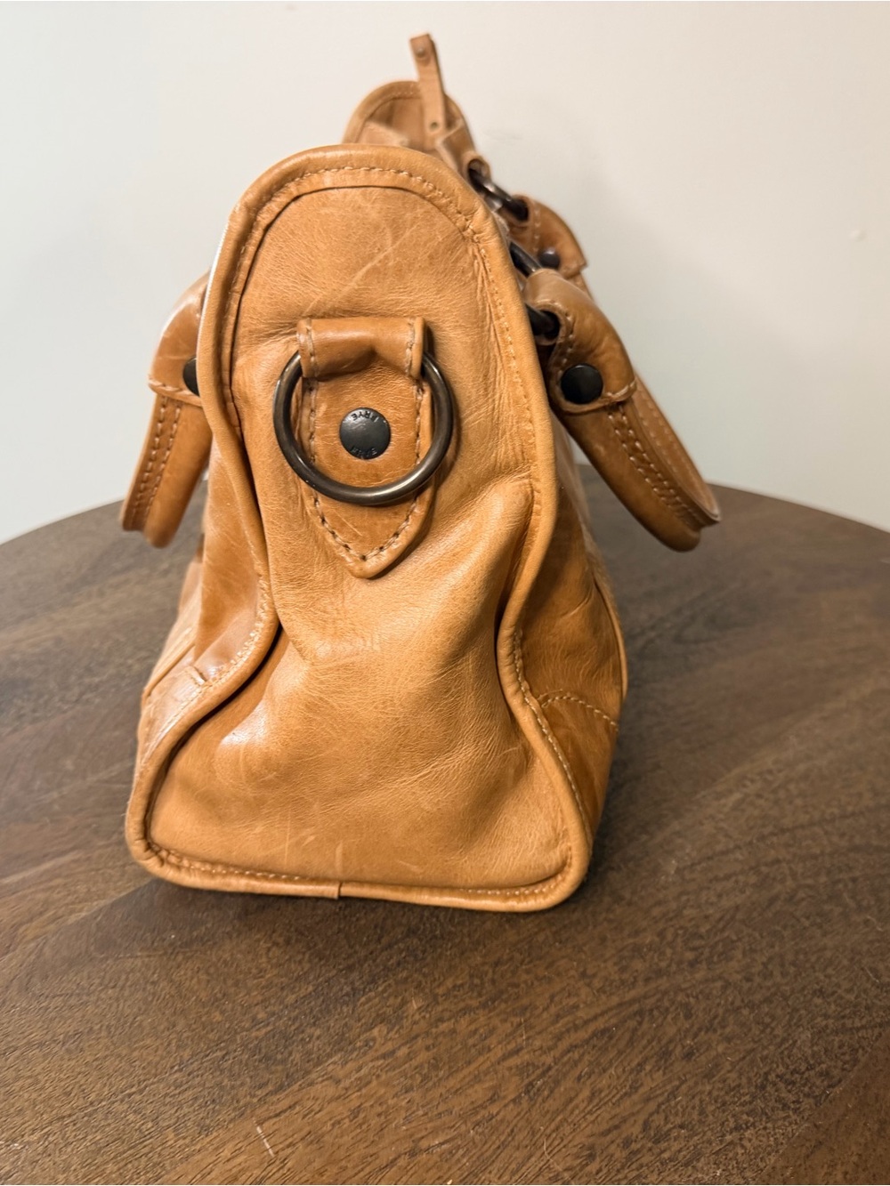 Frye Melissa Leather Satchel in Tan - Picture 2 of 10
